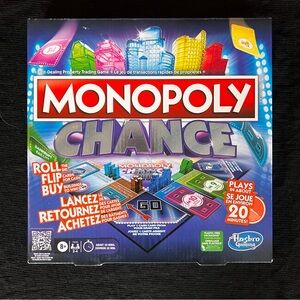 MONOPOLY CHANCE BOARD GAME, LIKE NEW!!! Family Game night by Hasbro 2023